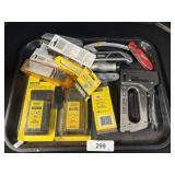 Staple Guns & Razor Blades.