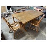 Colonial Modern Solid Maple Dining Table.