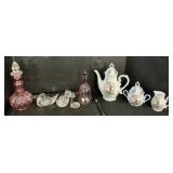 Fenton Bell, Waterford Crystal Birds, Tea Set.