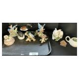 Lefton Bird Figurines, Don Hopper Duck, Vases.
