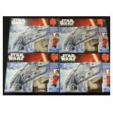 4 NOS Star Wars Millennium Falcon Toy.