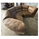 Super Clean 3pc MicroSuade Circular Sectional
