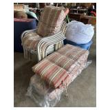 (6) Aluminum Patio Chairs & Cushions.