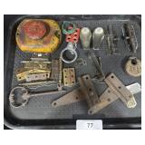 Rustic Hinges, Keys, Lock.