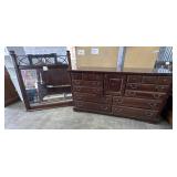 Vaughn Bassett Dark Cherry Vanity & Chest of