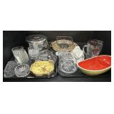 EAPG Glass, Silver Splayed Fruit Dish.