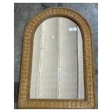 Very Good Wicker Hanging Mirror.