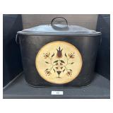 Tin Hand Paint Folk Art Canning Boiler.