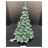 Vintage Holland Mold Light Up Christmas Tree.