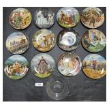 12 Knowles Collector Plates.