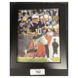 Autographed Drake Maye Photograph.