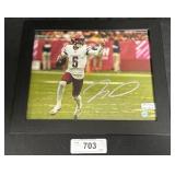 Autographed Jayden Daniels Photograph.