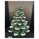 Vintage Holland Mold Light Up Christmas Tree.