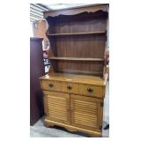 Traditional Style Maple Hutch.