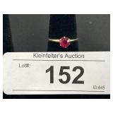 10K Gold Rudy Solitaire Ring.
