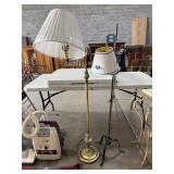 Adjustable Brass Floor Lamp, Wrought Iron Floor