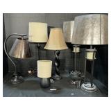 Lot Of 6 Table Lamps.