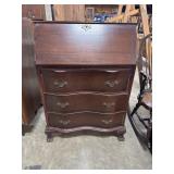 Vtg Mahogany Slant Front Desk.