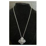 Sterling Silver & 14K Gold Necklace.