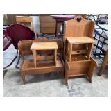 Rustic Pine Heart Cutout Decorative Benches.