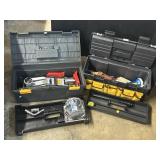 2-Ton Jack & Toolbox w/ Wrenches & Tools.
