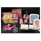 Barbie Accessories & Doll Furniture Sets W/ Boxes.