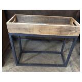 Rustic Pine Side Table Tray.