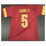 Autographed Jayden Daniels Jersey.