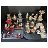 Christmas Ornaments, Figurines, Bells, Crystal.