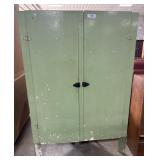 Vtg Pine Corner Cabinet.