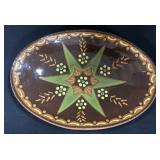 Breininger Redware Pottery Plate.