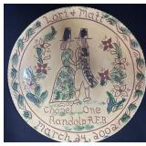 Breininger Redware Pottery Plate.