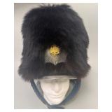 Very Rare Danish Royal Guards Bearskin Hat.