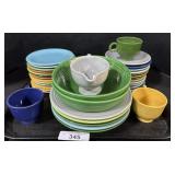 Fiestaware Dinnerware.