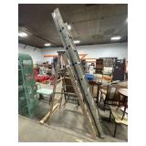 6ft Wooden Ladder, 14ft Extension Ladder.