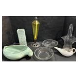 Ironstone Gravy Boat, Ceramic Planter & Vase.