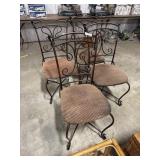 (4) Bombay Style Dining Chairs.