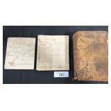 Early Hebrew Bible, Deed & Mortgage Documents
