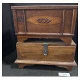 2 Wooden Salesman Sample Chests.