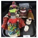 Black Americana S&P Shakers, Chalk, & Dolls.