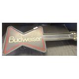 Neon Budweiser Guitar Sign.