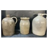 Stoneware Jugs & Jar.