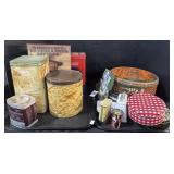 Lot Of Advertising Tins.