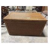 Vtg Rattan/Wicker Trunk.