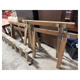 (4) Wooden Saw Horse.