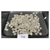 342 90% Silver Dimes.