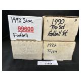 Lot Of Baseball & Football Cards, Score, Topps.