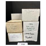 Lot Of Football & Baseball Cards, Fleer, Wild Card