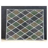 Antique Leaded Stained Glass Window.
