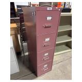 Pressed Steel Filing Cabinet.